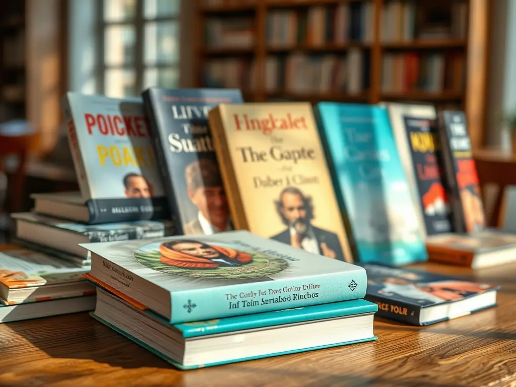 An image of a beautifully designed journal and a collection of published books on a wooden table, illustrating the organization's commitment to documenting and celebrating artistic heritage through publications.